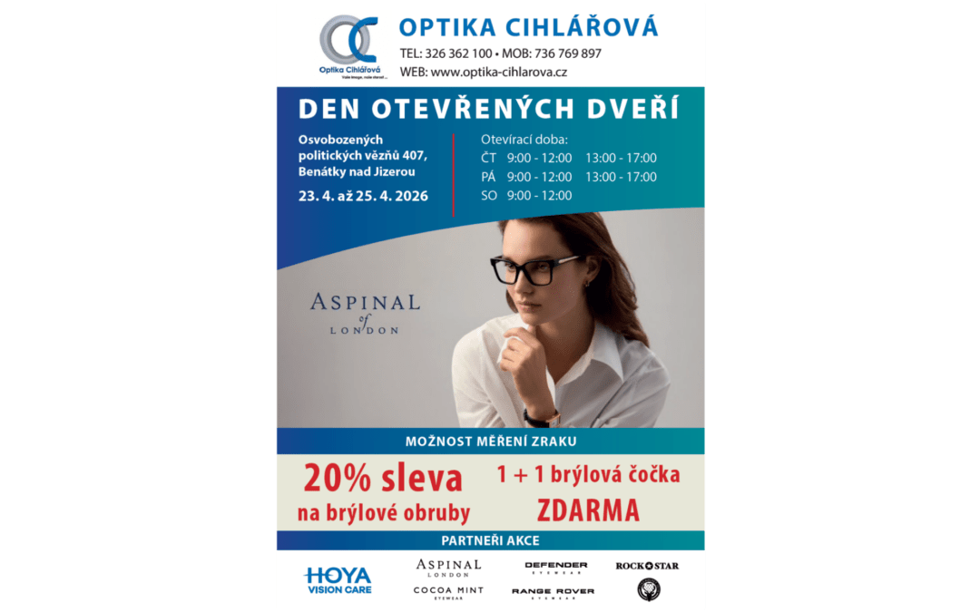 Den otevřených dveří & prodejní výstava brýlí